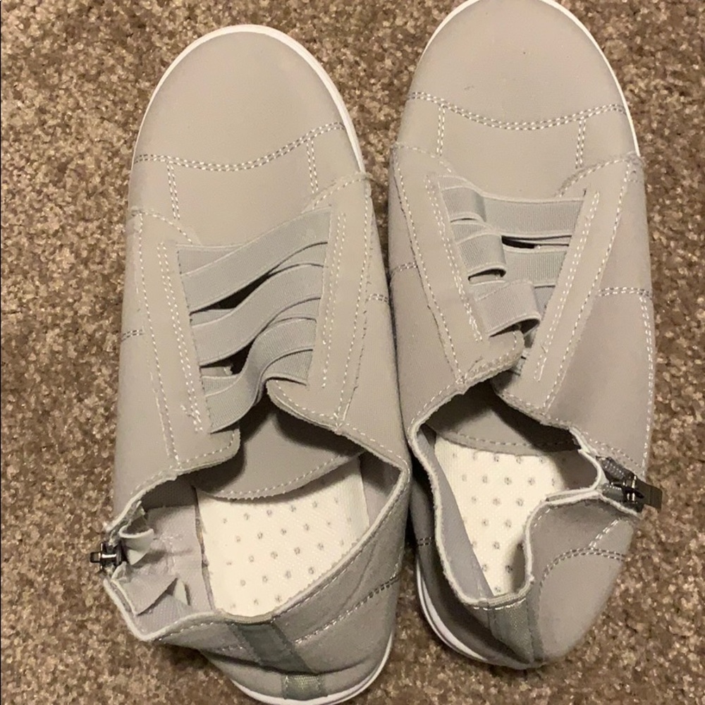 Gray loafers size 7.5